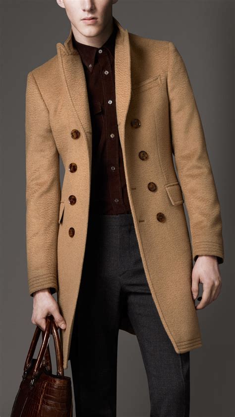 burberry camel coat men